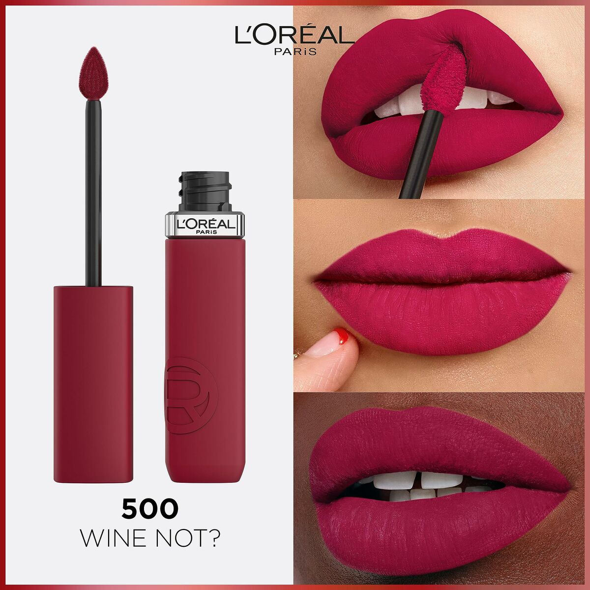 L'Oreal Make Up Infallible Matte Resistance Liquid Lipstick Wine nicht? Nr. 500 (1 Stück)