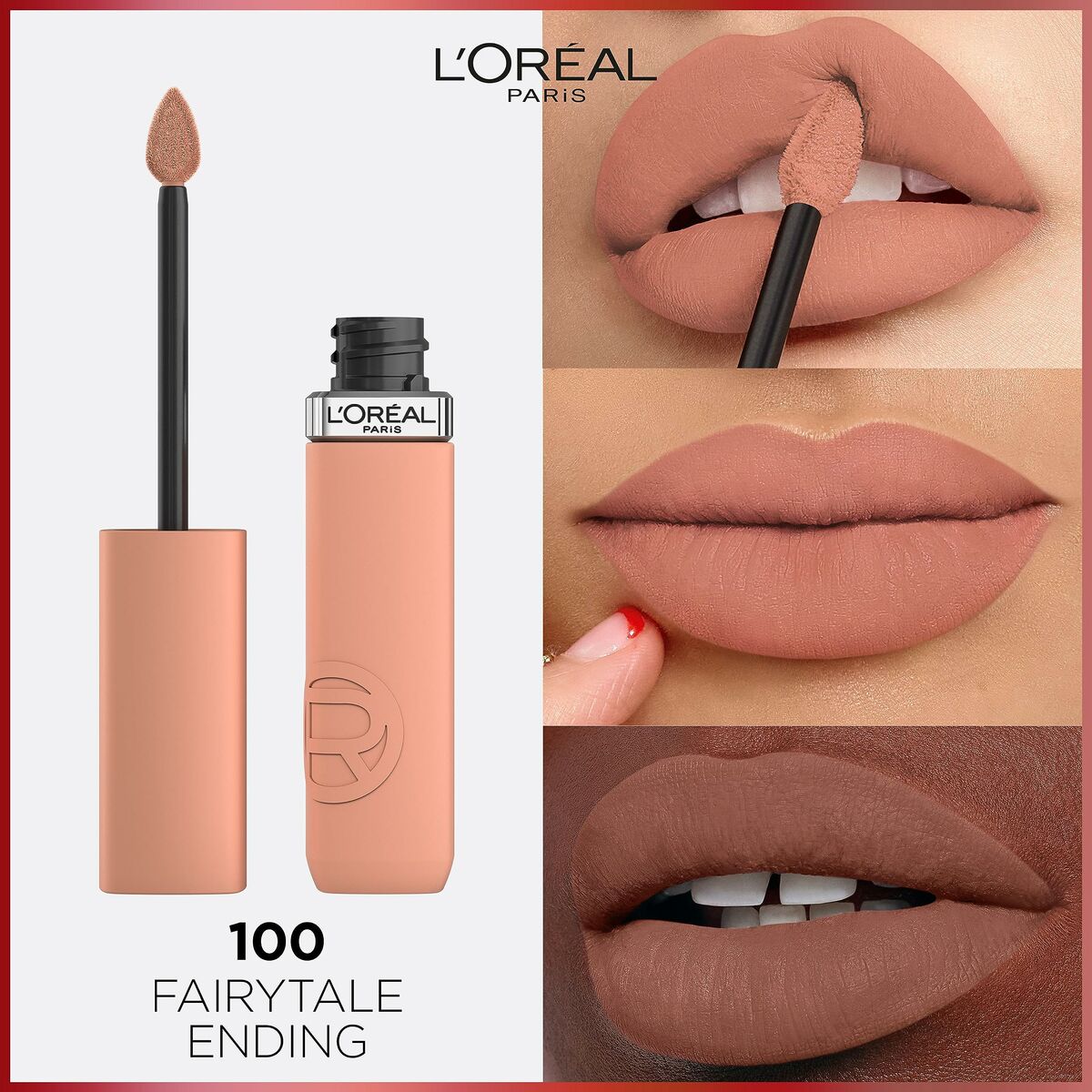 L'Oreal Make Up Infallible Matte Resistance Fairy Tale Ending Flüssiger Lippenstift Nr. 100 (1 Einheit)