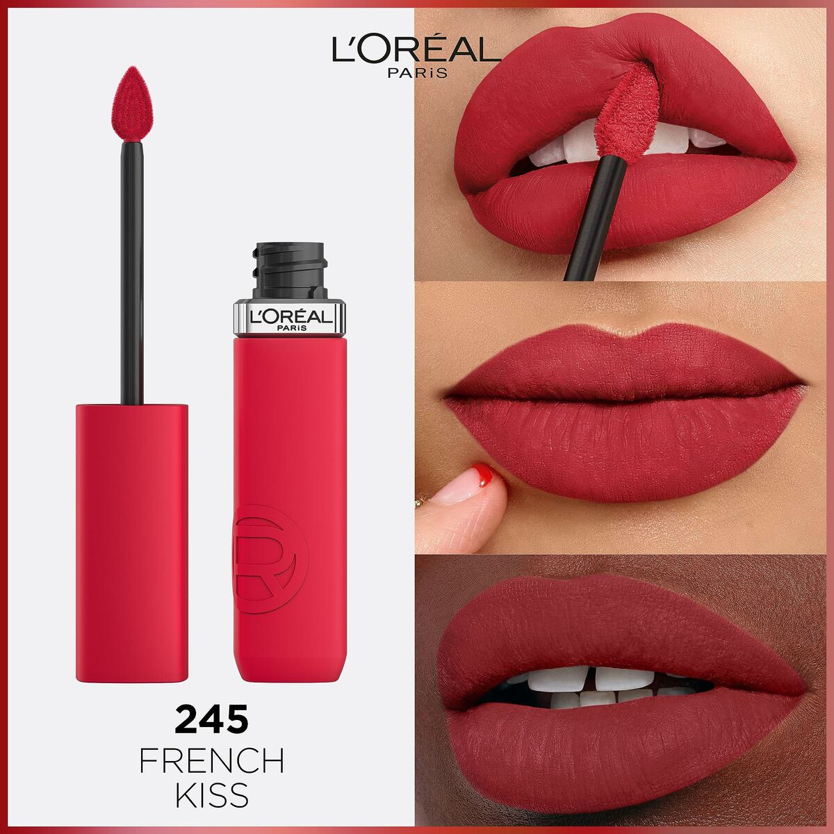 L'Oreal Make Up Infallible Matte Resistance French Kiss Liquid Lipstick Nº 245 (1 Unit)