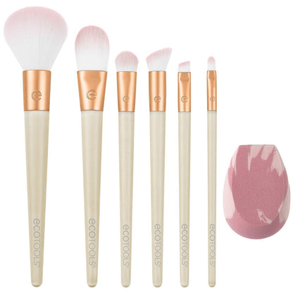 Conjunto de Pincéis de Maquilhagem Ecotools Wrapped In Glow Edição limitada 7 Peças