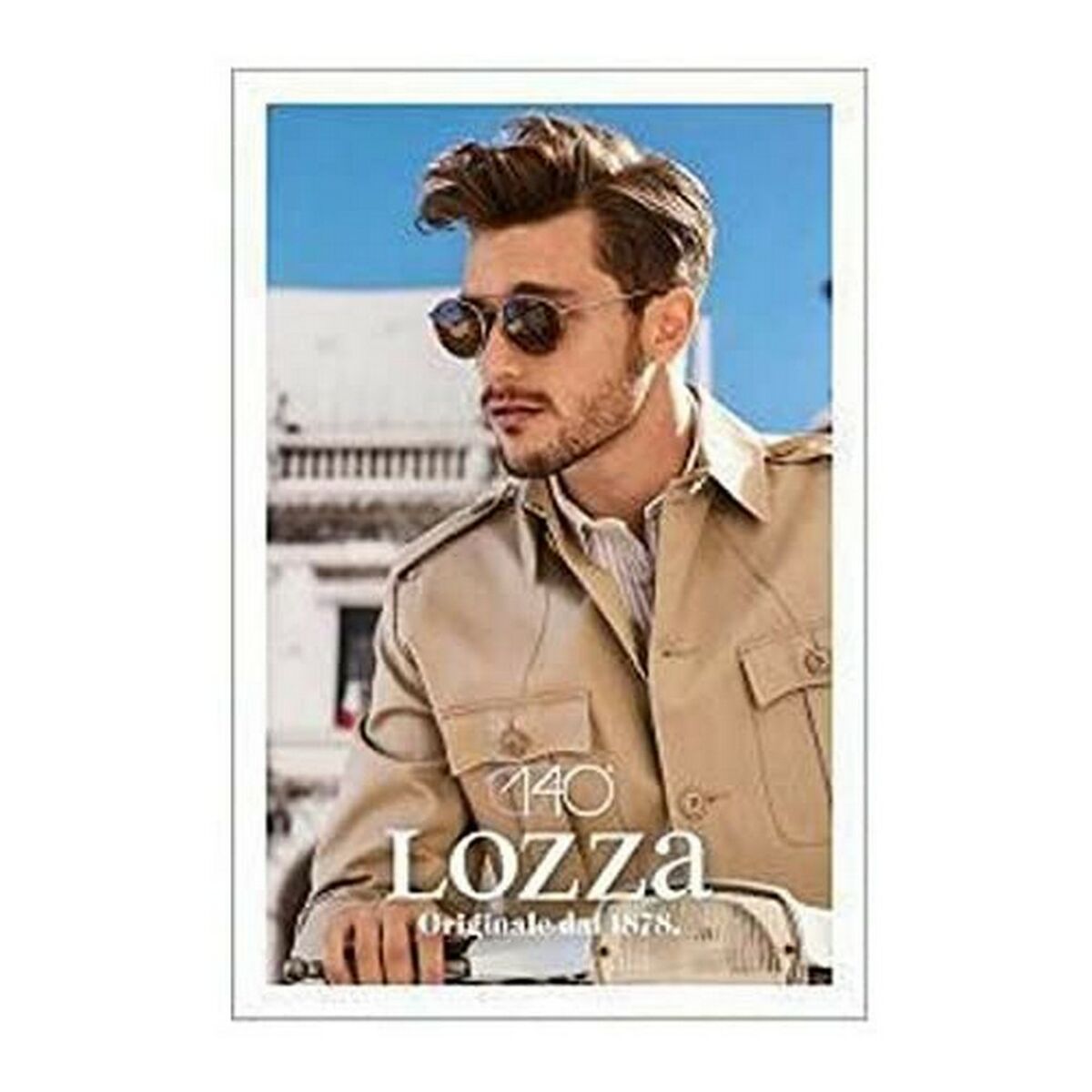 Óculos escuros masculinos Lozza RXZER23 Dourado