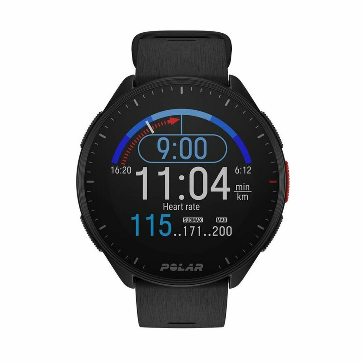 Smartwatch com Pedómetro Polar Preto 1,2" Ø 45 mm