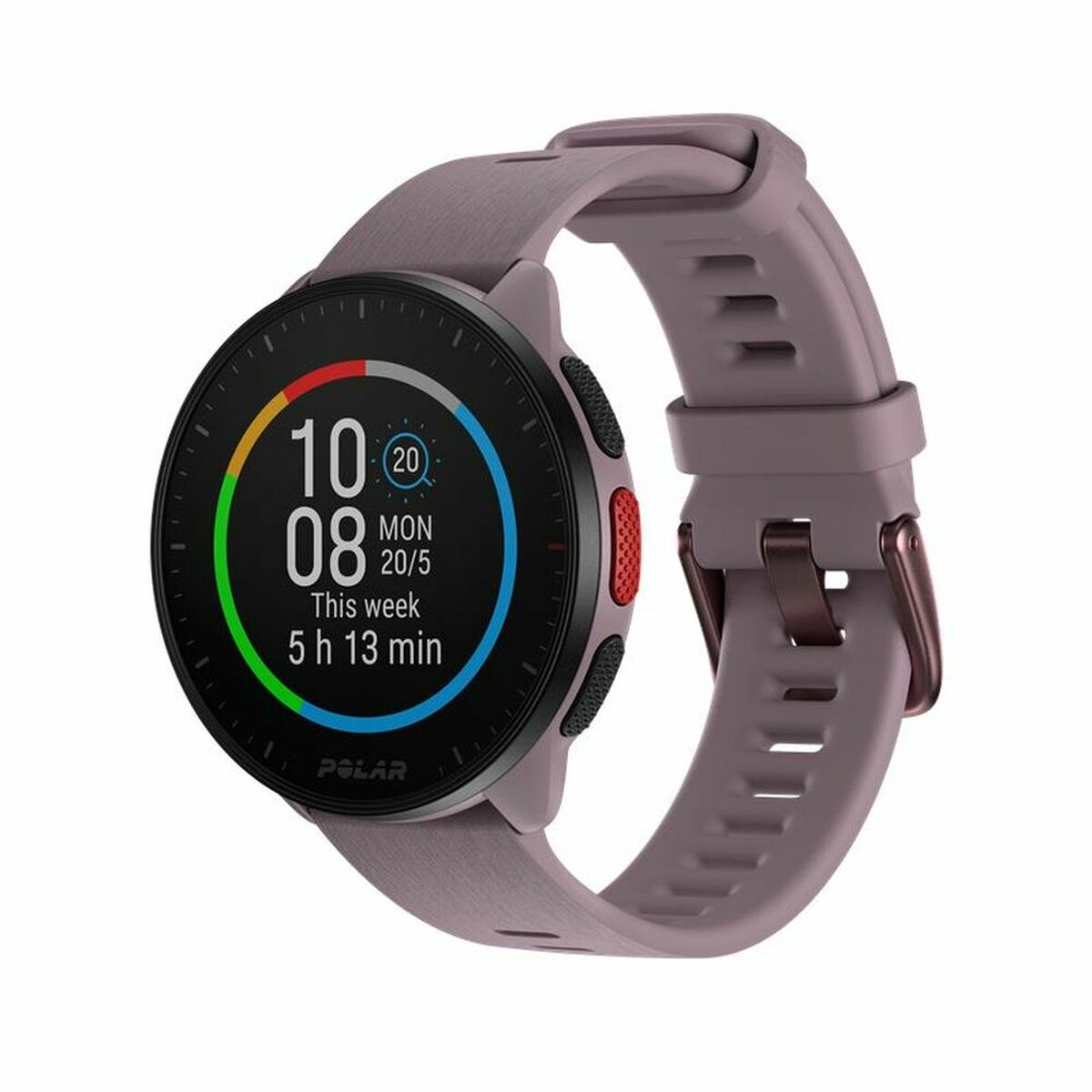 Smartwatch com Pedómetro Running Polar Roxo 1,2"