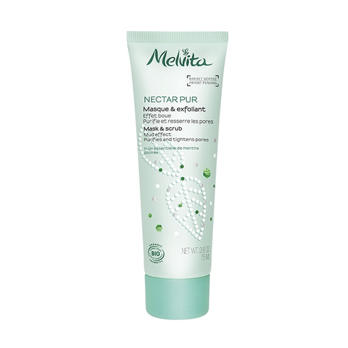 Máscara Exfoliante 2 em 1 Melvita Nectar Puro 75 ml