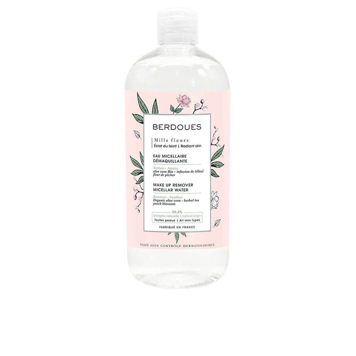 Água Micelar desmaquilhante Berdoues Mille Fleurs (500 ml)