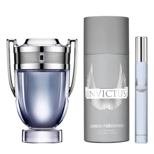 Conjunto de Perfume Homem Paco Rabanne 3 Peças Invictus