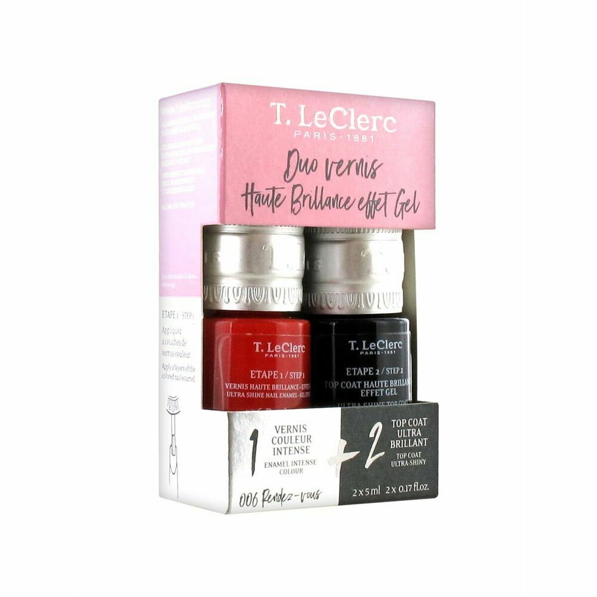 Verniz de unhas LeClerc Coffret Nº 006 Rendez Vous