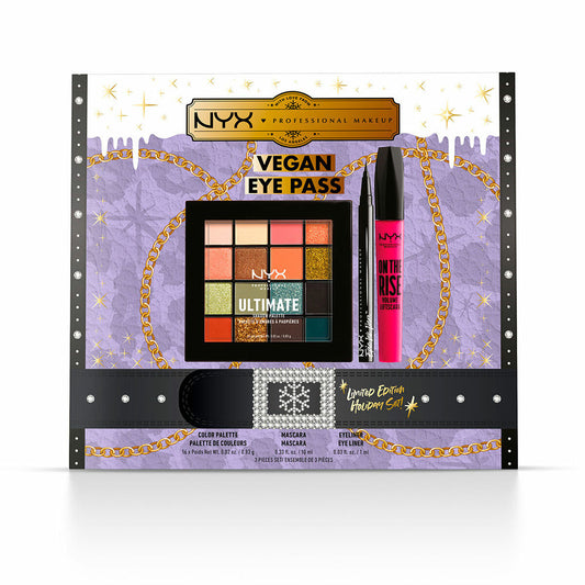 Conjunto de Maquilhagem NYX Vegan Eye Pass Limited Edition Edição limitada 3 Peças