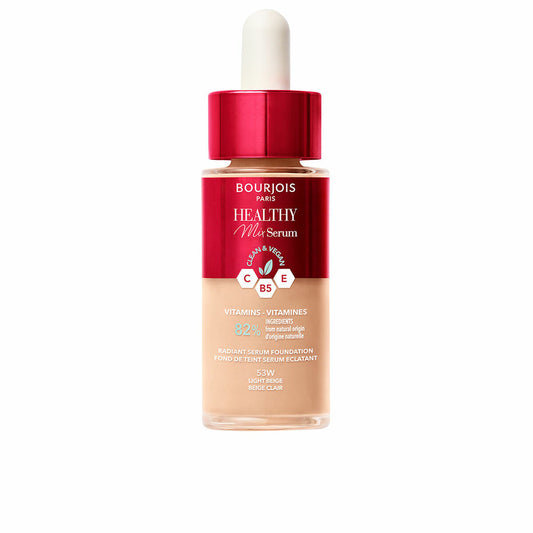 Base de Maquilhagem Fluida Bourjois Healthy Mix Sérum Nº 53W Light beige 30 ml