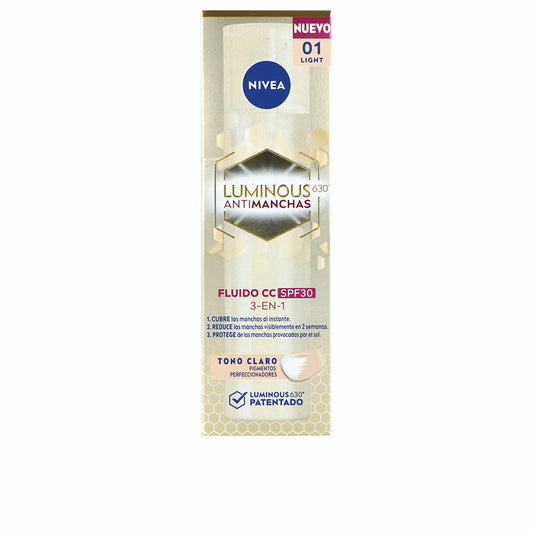 CC-Creme Nivea LUMINOUS 630º Claro Spf 30 40 ml