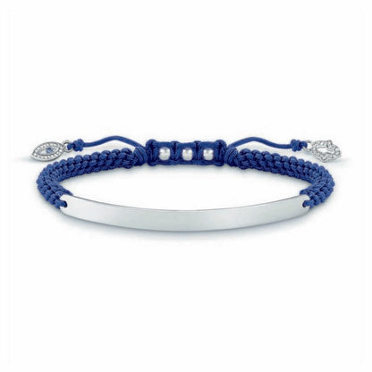 Thomas Sabo Damen-Armband LBA0066-897-1 16 - 19 cm Silber Blau 21 cm