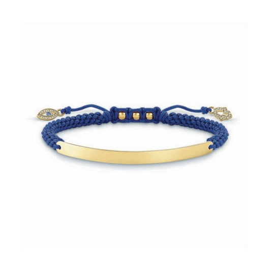 Bracelete feminino Thomas Sabo LBA0067-899-1 Azul Prata Dourado (21 cm)