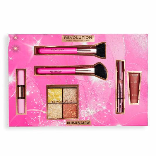 Conjunto de Maquilhagem Revolution Make Up Blush & Glow 6 Peças