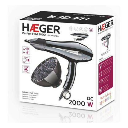 Secador de Cabelo Haeger HD-200.012A 2000W Preto 2000 W