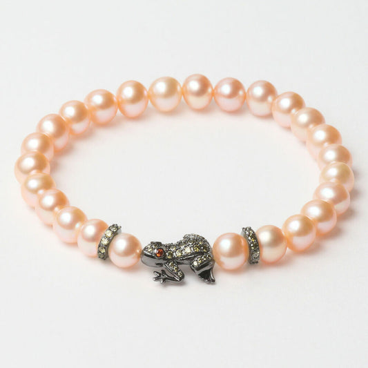 Lancaster JLA-BR-FROG-3-PE 16mm Women's Bracelet