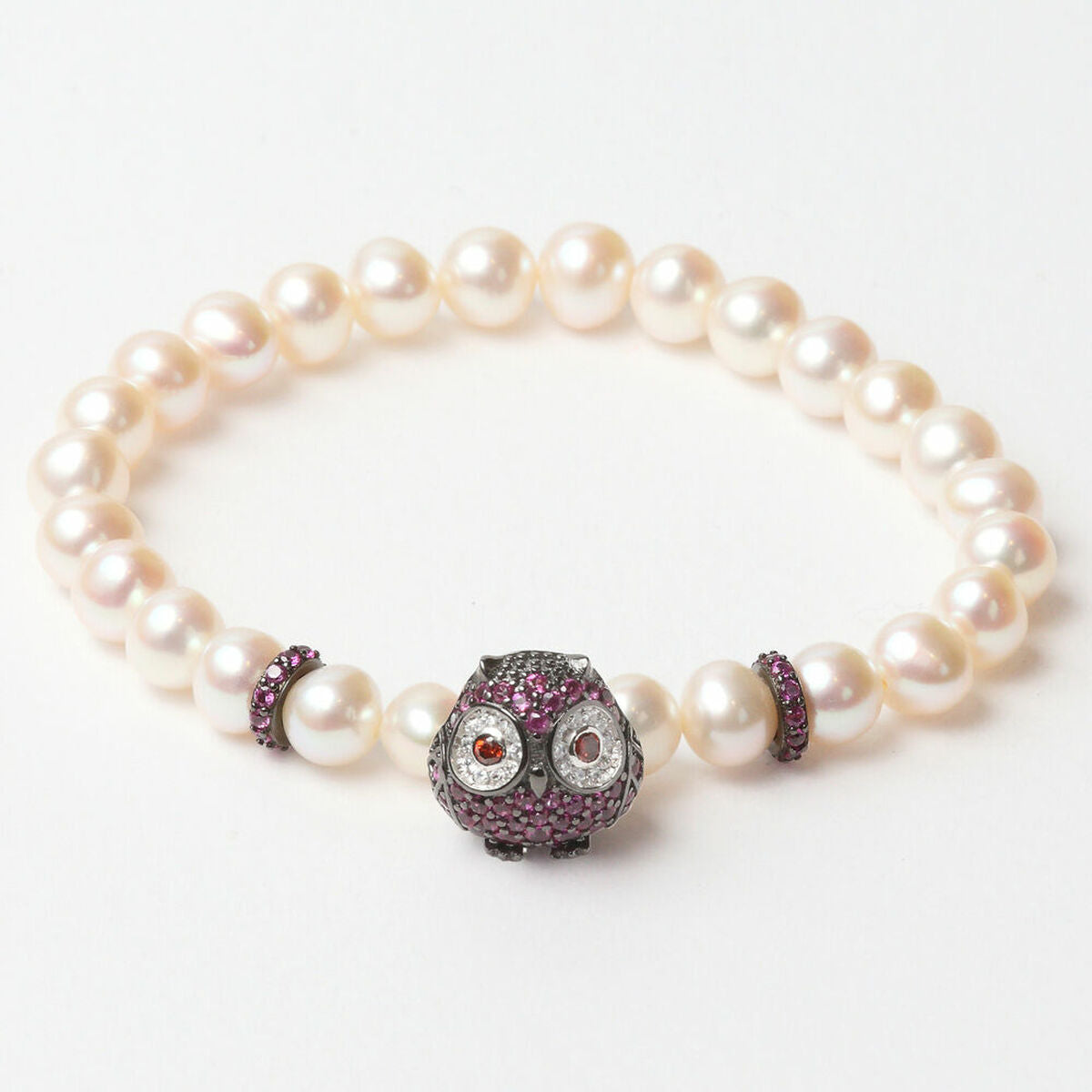 Lancaster JLA-BR-OWL-5-WH 16mm Women's Bracelet