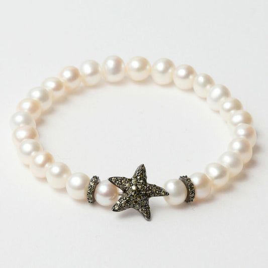 Lancaster JLA-BR-STAR-3-WH 16mm Women's Bracelet