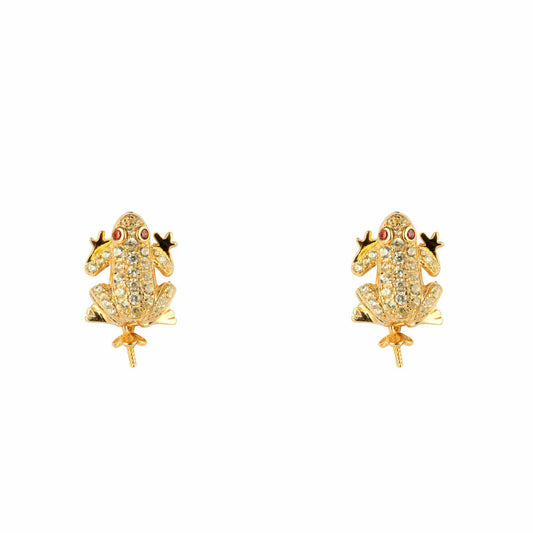 Brincos femininos Lancaster JLA-EAR-FROG-6 1,2 cm