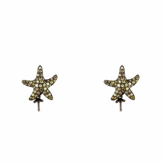 Brincos femininos Lancaster JLA-EAR-STAR-3 1,2 cm