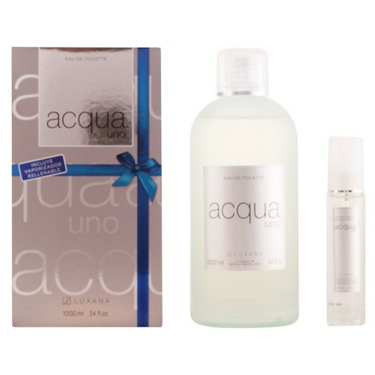 Conjunto de Perfume Mulher Acqua Uno Luxana (2 pcs)