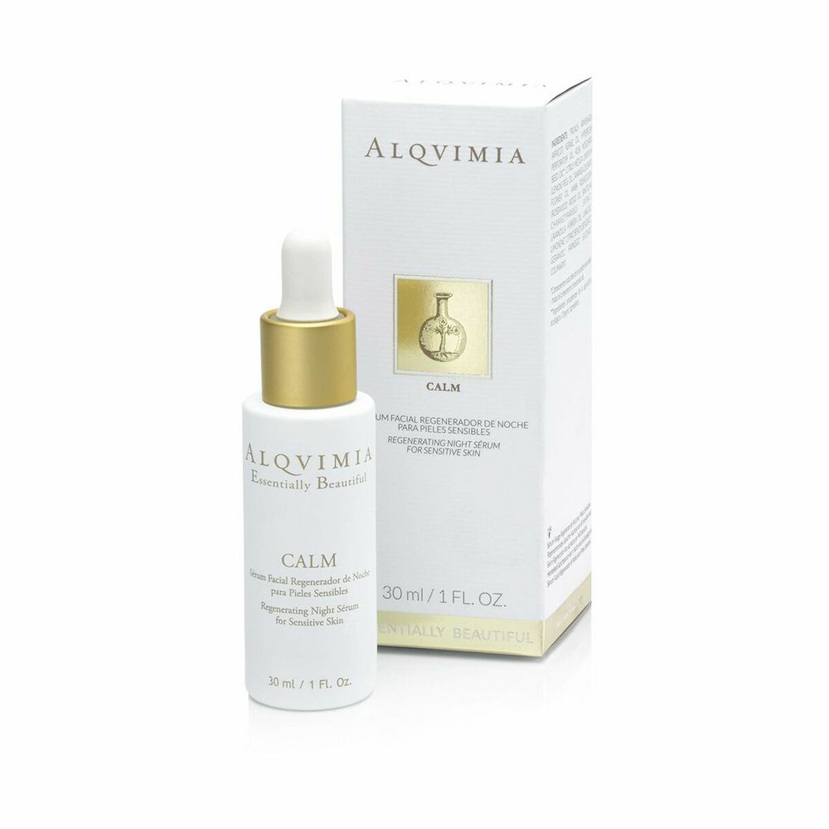 Sérum reparador de noite Calm Alqvimia (30 ml)