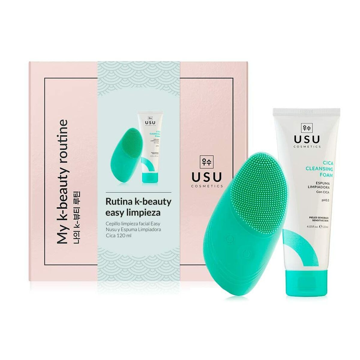 USU Cosmetics My K-Beauty Easy Rutine 2-Piece Unisex Cosmetic Set