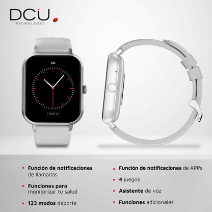 Smartwatch DCU CURVED GLASS PRO 1,83" Cinzento