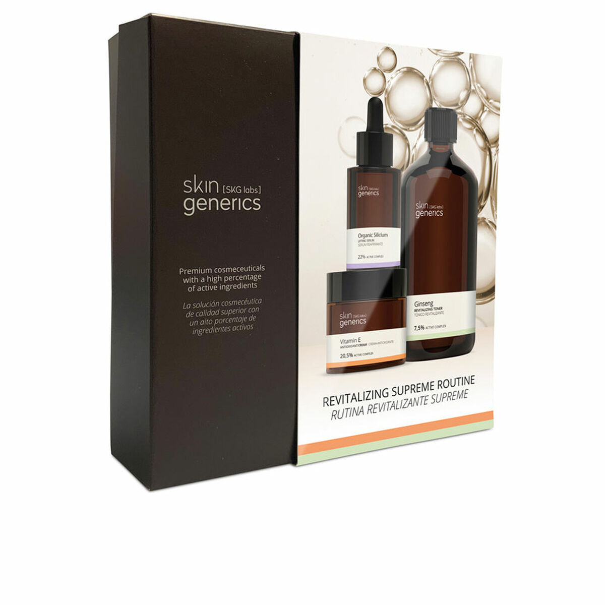 Conjunto de Cosmética Unissexo Skin Generics Revitalizing Supreme Routine 3 Peças