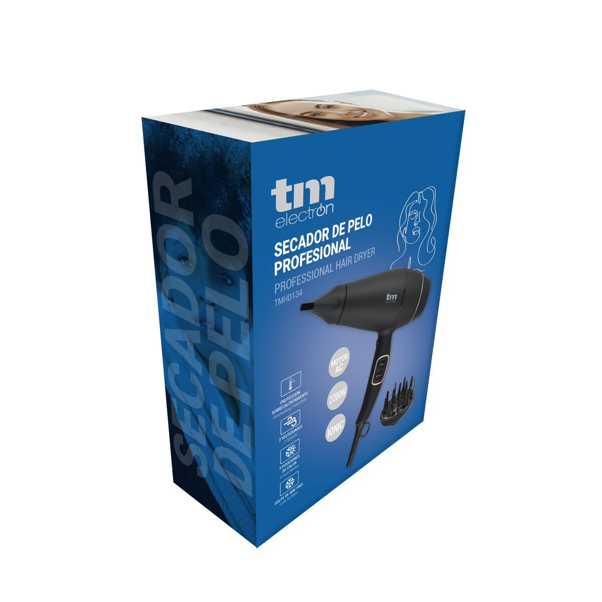 Secador de Cabelo TM Electron 1800-2200 W